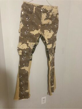 Men's Skinny Camo Cargo Jeans - Brown/Tan